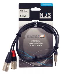 NJS773 3.5 Stereo Jack plug to XLR plug