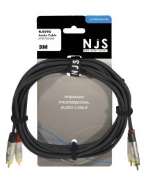 NJS792 High Quality 2x Phono plugs to 2x Phono plugs