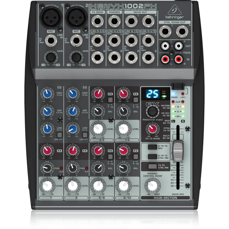 behringer mixers behringer xenyx 1002fx analog mixer feesheh 1002fx 13633204912268
