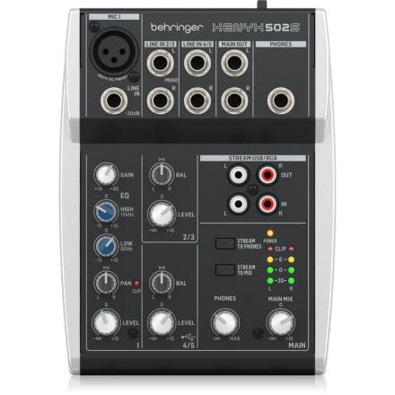 behringer xenyx 502s premium analog 5 input mixer with usb streaming interface musicmajlis 1