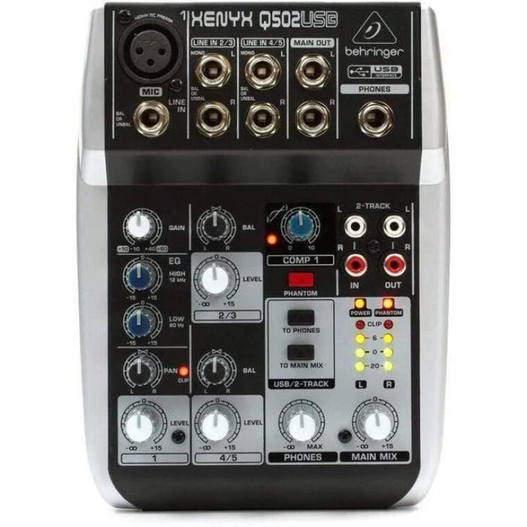 behringer xenyx q502usb analog mixer musicmajlis 1