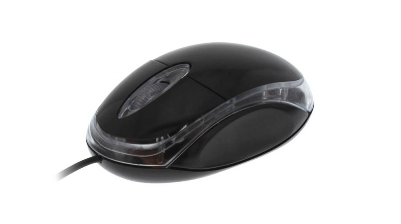 black optical mouse clicky
