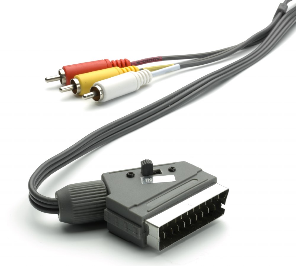 large vivanco scart to rca x3