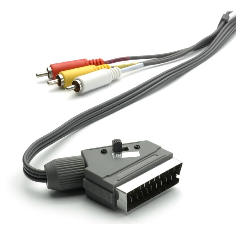 large vivanco scart to rca x3