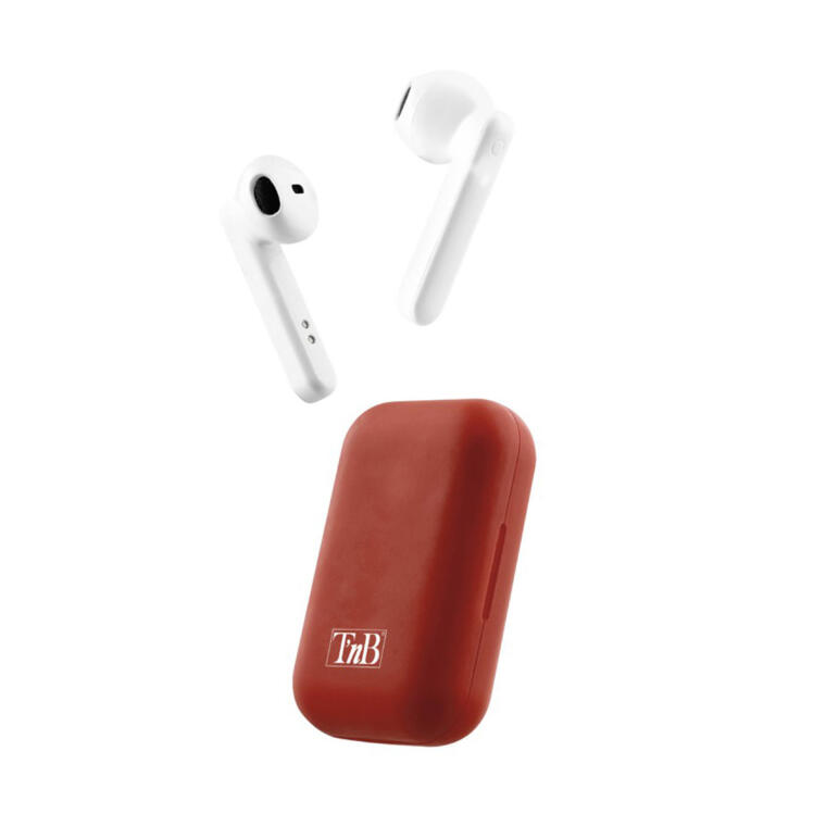 red shiny tws earphones 2 1